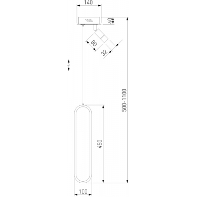 Подвесной светильник Eurosvet Spire 90269/1 черный/золото