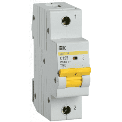 Автоматический выключатель IEK ВА47-150 1Р 125А 15кА х-ка C MVA50-1-125-C