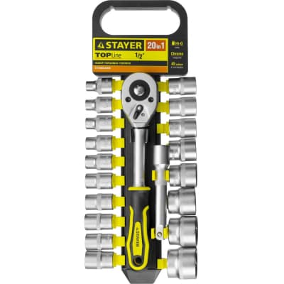 Набор торцовых головок STAYER 20 шт. 27750-H20