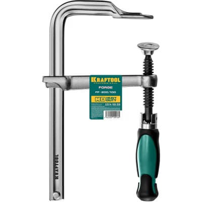 FORGE FF-200/100 струбцина тип F 200/100 мм, 450 кгс, KRAFTOOL 32014-100-200