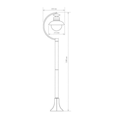 Светильник уличный Elektrostandard Talli F GL 3002F черный