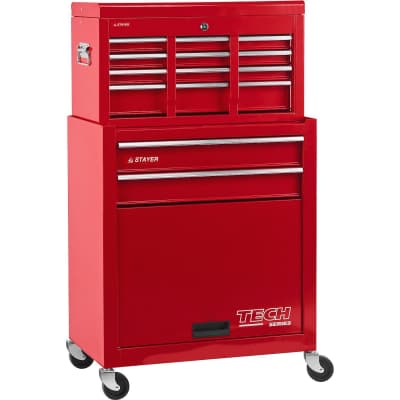 Тележка инструментальная STAYER 2 ящика + ящик настольный, 7 полок, 616х330х742 мм 38909-K