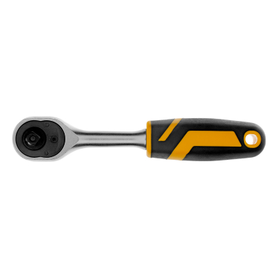 Ключ-трещотка 1/4", 90 зубьев, с быстрым сбросом, CrV Denzel 14031