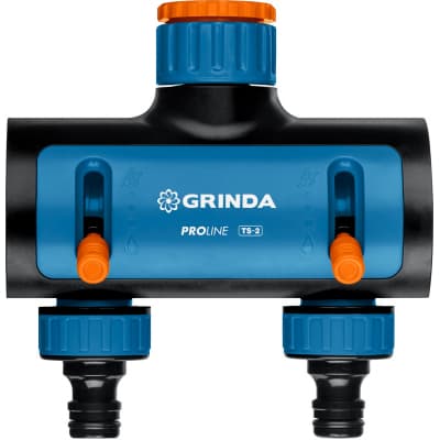 GRINDA PROLine TS-2, 3/4″-1″, распределитель двухканальный, поливочный, с внутренней резьбой 8-426312_z02
