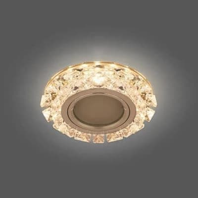 Встраиваемый светильник Gauss Backlight BL049 кристалл/хром GU5.3 Led 2700K