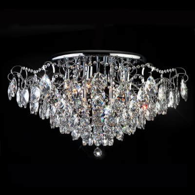 Люстра хрустальная Eurosvet Crystal 10081/12 хром/прозрачный хрусталь Strotskis