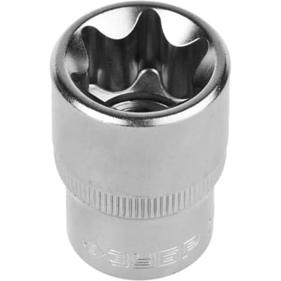 Торцовая головка ЗУБР 1/2", E20, Cr-V сталь, хромированная 27719-20