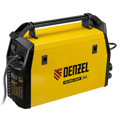 Аппарат инвертор. полуавтомат. сварки MultiMIG-200DP Synergy Double Pulse, 200 А, ПВ 80% Denzel 94313