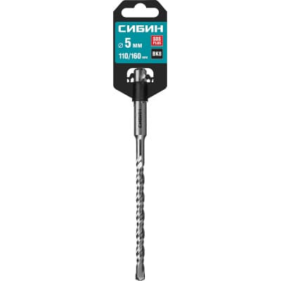 СИБИН Бур SDS-plus 5 х 160 мм 29312-160-05