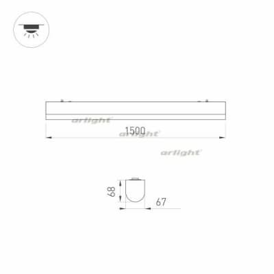 Настенно-потолочный светильник Arlight LARGO 033055