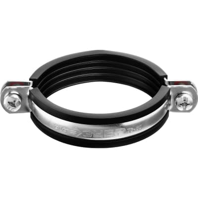 Хомут трубный ЗУБР 2 1/2", с гайкой, оцинкованный, 6 шт., 37850-75-80