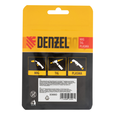 Кольцо газовой линзы для TIG горелки тип 26, 10 шт Denzel 93660