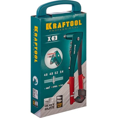 KRAFTOOL X-3 заклепочник в кейсе, литой корпус 31170-H6_z01