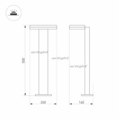Наземный светильник Arlight TENT 029969