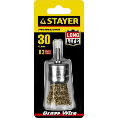 Щетка STAYER кистевая для дрели O 30 мм, 35113-30