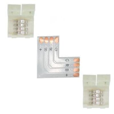 Коннектор для светодиодной ленты RGB Ecola LED Strip Connector жесткий L SC41ULESB