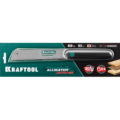 Ножовка по дереву KRAFTOOL 22 TPI, 185 мм, KATRAN "PRECISION" 1-15194-18-22