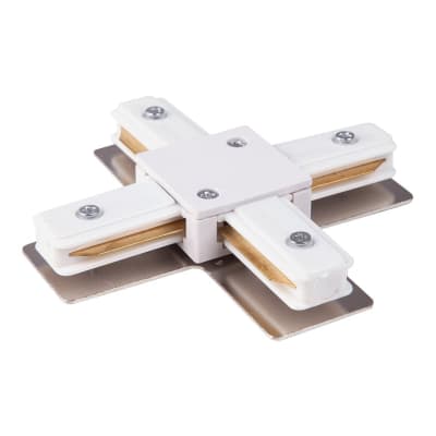 Коннектор X-образный для однофазного шинопровода Elektrostandard TRC-1-1-X-WH