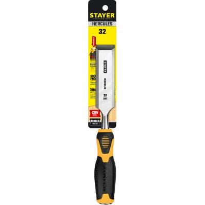 STAYER HERCULES стамеска-долото с двухкомпонентной рукояткой, 32 мм 18205-32_z01