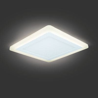 Встраиваемый светильник Gauss Backlight BL124 белый 12+4W Led 3000K