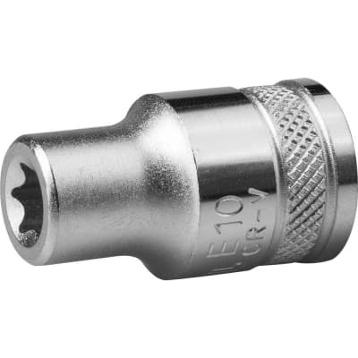 Торцовая головка KRAFTOOL 1/2", E10, Cr-V сталь, хромированная 27810-10_z01