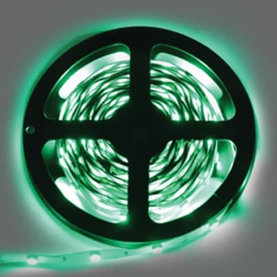 Ecola LED strip PRO-S 7,2W/m 12V IP20 8mm 72Led/m Green зеленая S-гибкая светодиодная лента на катушке 5м. P2LG07SSB