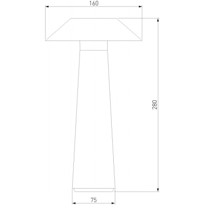 Уличная настольная лампа Elektrostandard Future TL70200
