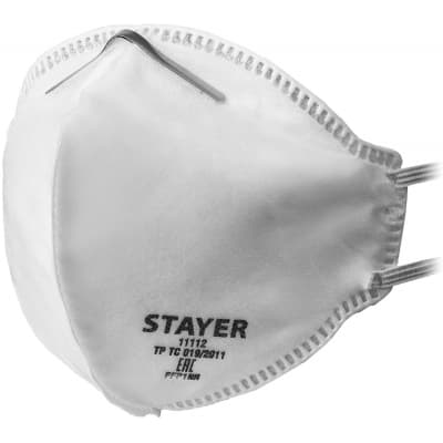 Плоская полумаска фильтрующая STAYER F-80 FFP1 11112_z01