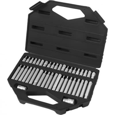 Набор бит HEX, TORX, SPLine, хвостовик-шестигранник 1/2, CrV, 42 шт. Stels 11318