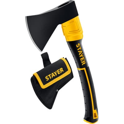 Кованый топор STAYER FIBERGLASS, 600/800 г, с чехлом, 350 мм 2062-06P_z02