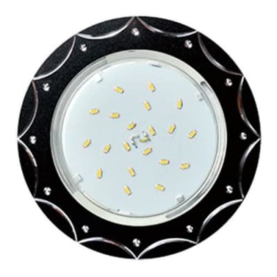 Ecola GX53 H4 DL5384 светильник встраив. без рефл. Звезда Черный/Алюм 20x110 (к+) FB5384ECB