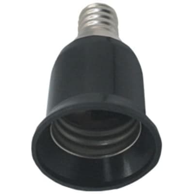 Переходник Ecola base  с цоколя E14 на E27 Черный A4T17BEAY