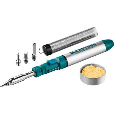 Паяльник газовый в наборе KRAFTOOL 3 в 1, 1300 °C,  3в1 55504-H8
