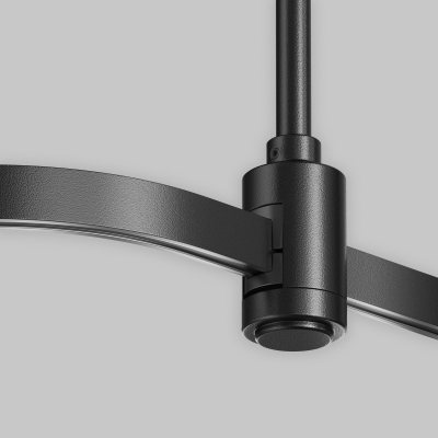 Радиусный коннектор для шинопровода Flarity черный Maytoni Accessories for tracks Flarity TRX154-RC80-B-26002