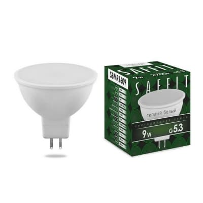 Лампа светодиодная SAFFIT SBMR1609, MR16 (рефлекторная), 9W 230V G5.3 2700К 55084