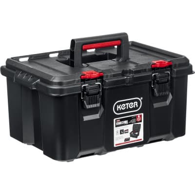 Ящик с крышкой KETER STACKNROLL, 21″ 38398