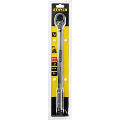 Ключ динамометрический, 1/2", 28-210 Нм, STAYER Professional 64064-210 64064-210_z01