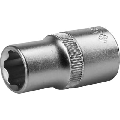 Торцовая головка ЗУБР 1/2", 12 мм, Cr-V сталь, хромированная 27725-12_z02