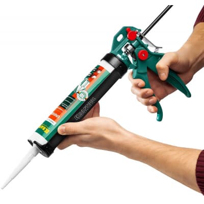 KRAFTOOL EXPERT 4-in-1  усиленный cкелетный поворотный пистолет для герметика, 310 мл 06675