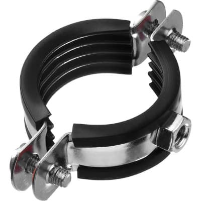 Хомут трубный ЗУБР 1 1/4", с гайкой, оцинкованный, 8 шт., 37850-40-45