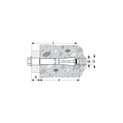 Болт анкерный с пластиковым кольцом ЗУБР 12х110 мм, 15 шт., желтопассивированный 4-302312-12-110
