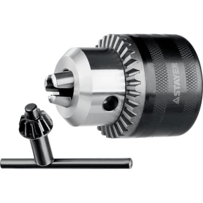 Патрон для дрели STAYER 10 мм, 1/2", ключ в комплекте, ударный 29055-10-1/2