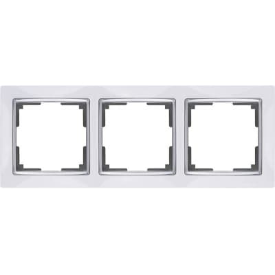 Рамка на 3 поста Werkel Snabb WL03-Frame-03-white белый 4690389046124