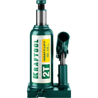 Домкрат гидравлический бутылочный сварной Kraft-Lift KRAFTOOL 2т, 160-310мм 43462-2_z01