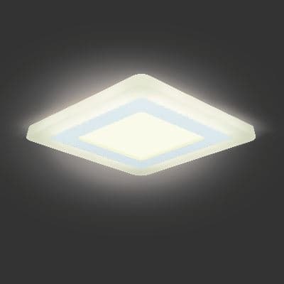 Встраиваемый светильник Gauss Backlight BL122 белый 6+3W Led 3000K