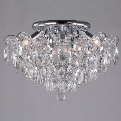 Люстра хрустальная Eurosvet Crystal 10081/6 хром/прозрачный хрусталь Strotskis
