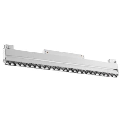 Трековый светильник для низковольного шинопровода IP20 LED 4000K 24W 48V FLUM 358544 SHINO NT21 000 белый   NOVOTECH FLUM 358544