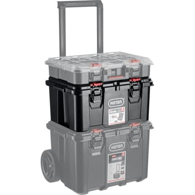 Ящик с крышкой KETER STACKNROLL, 21″ 38398