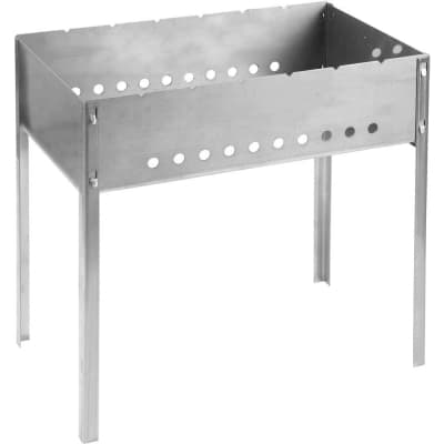 Мангал GRINDA сборный 500 x 300 x 500 мм, нержавеющая сталь 1.5 мм, BARBECUE 427784