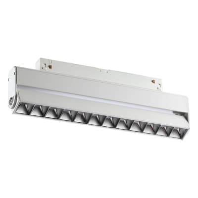 Трековый светильник для низковольного шинопровода IP20 LED 4000K 12W 48V FLUM 358542 SHINO NT21 000 белый   NOVOTECH FLUM 358542